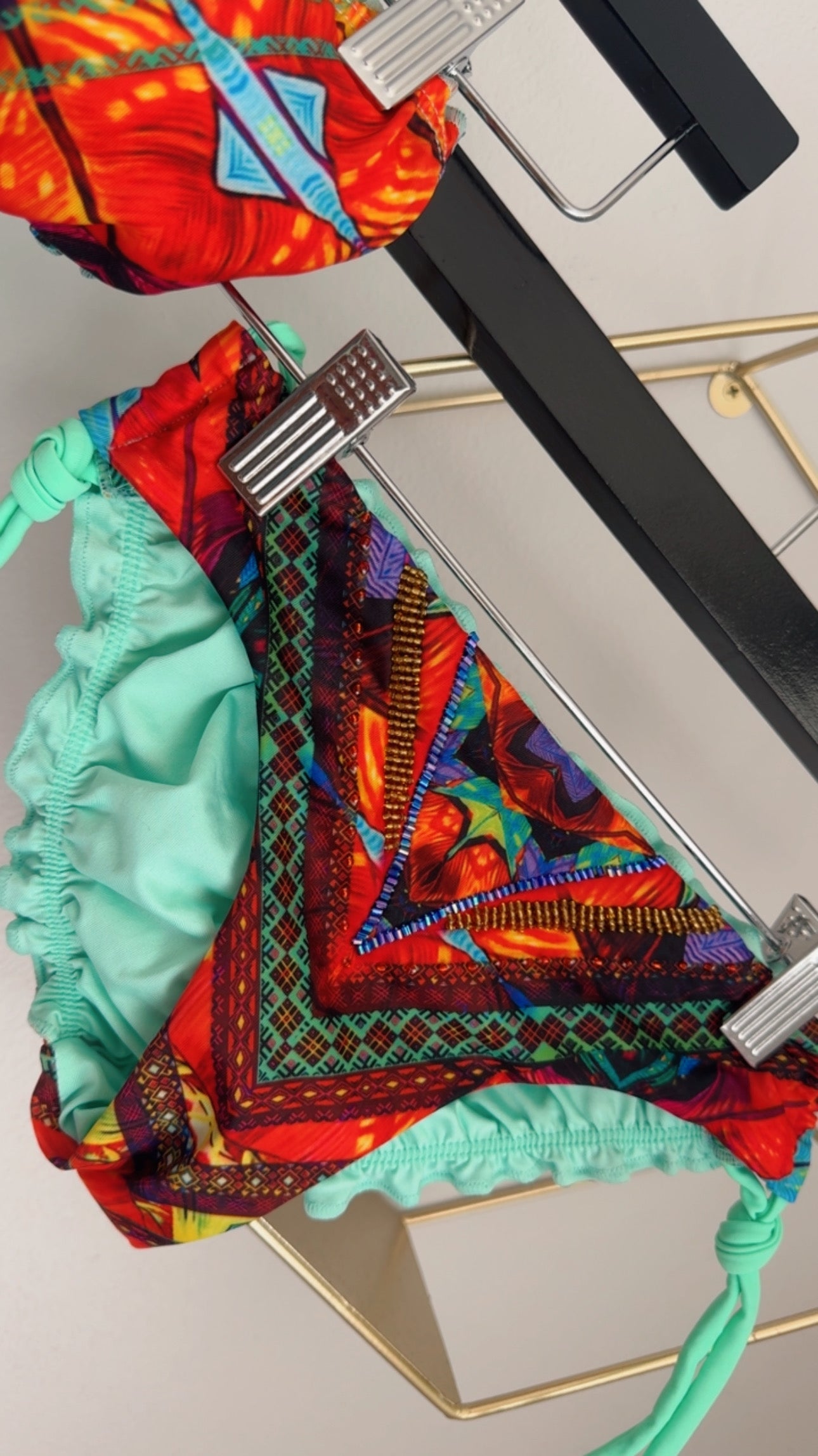 Strapless or Halter Menta Bikini