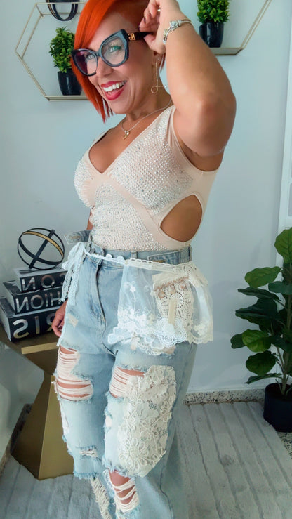Ripped & Lace Jeans