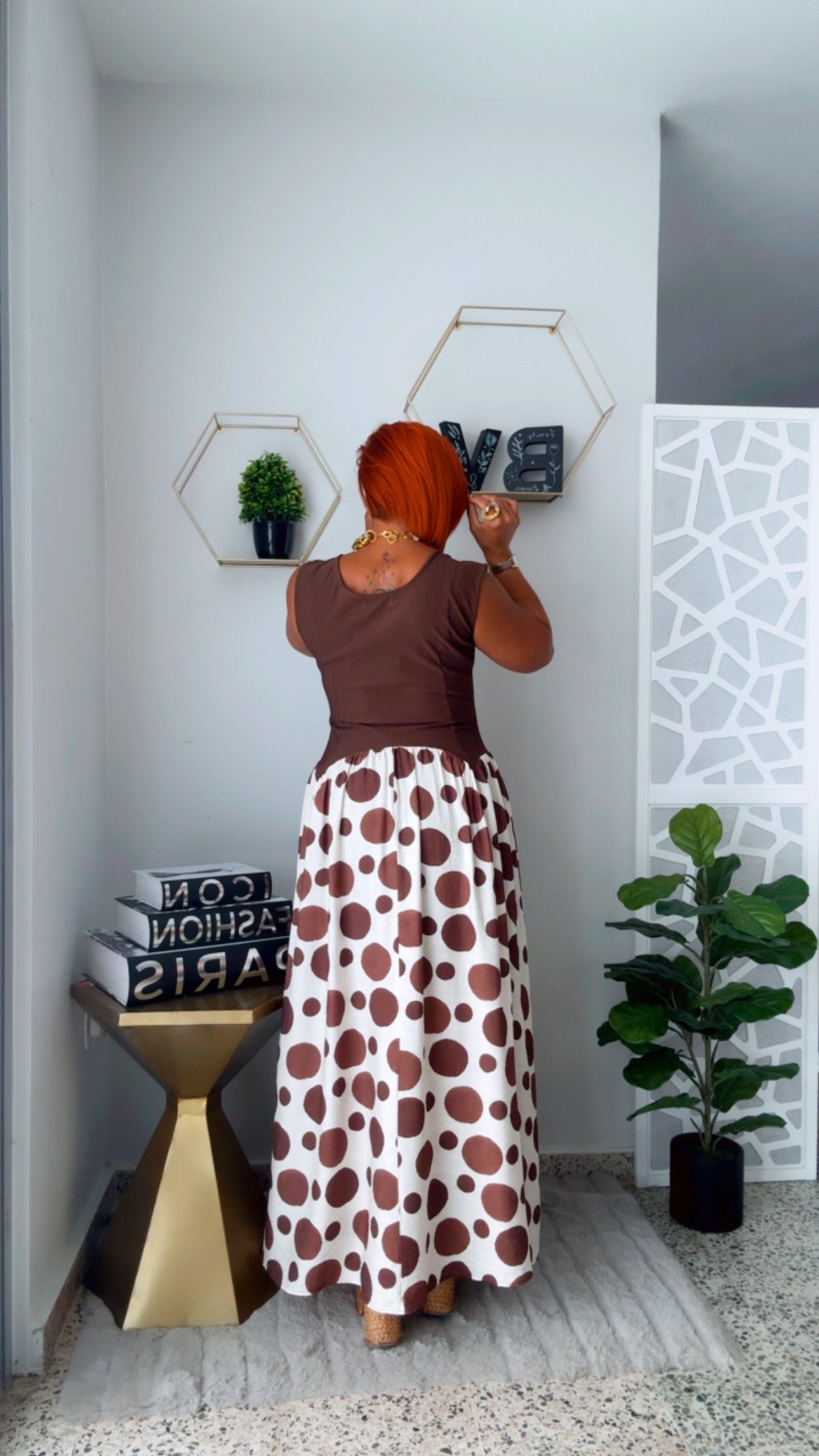Chocolate Polka Dots Dress