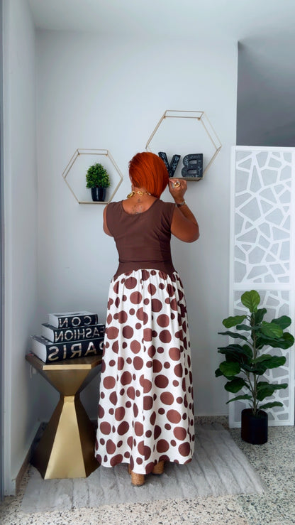 Chocolate Polka Dots Dress