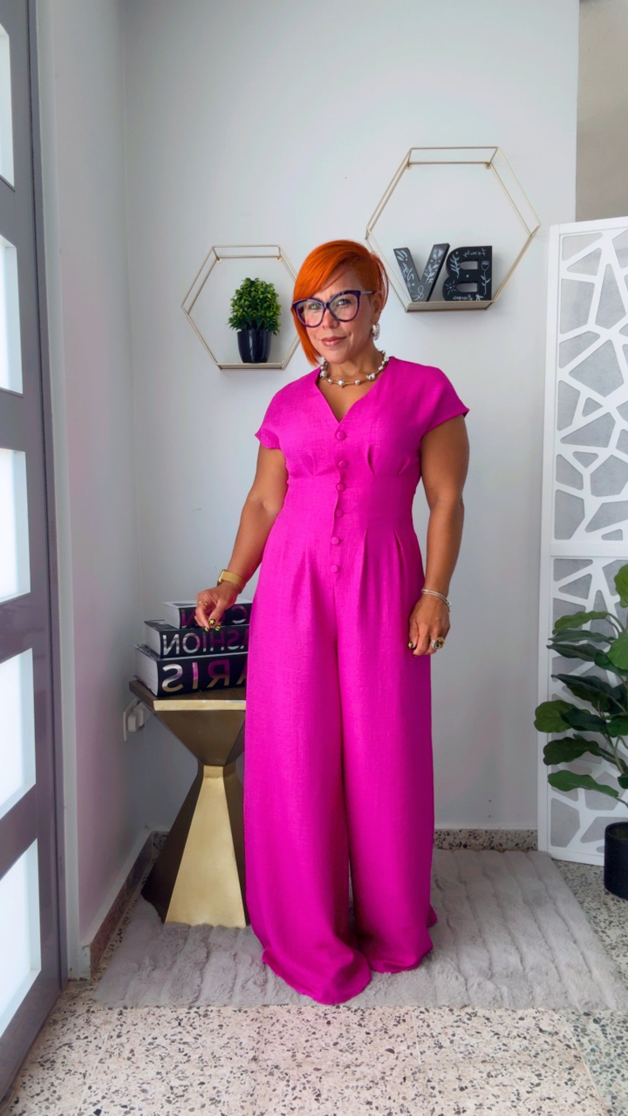 Magenta Jumpsuit
