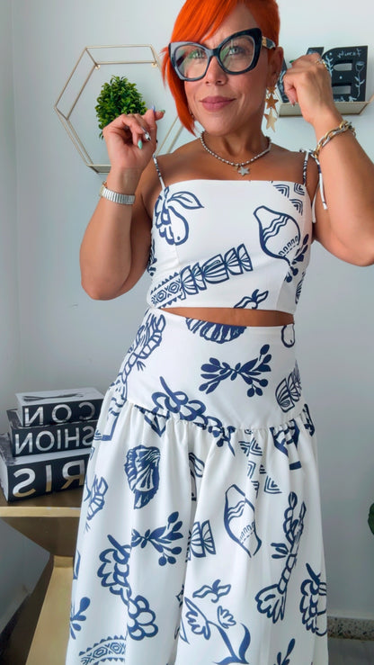 Santorini Skirt Set