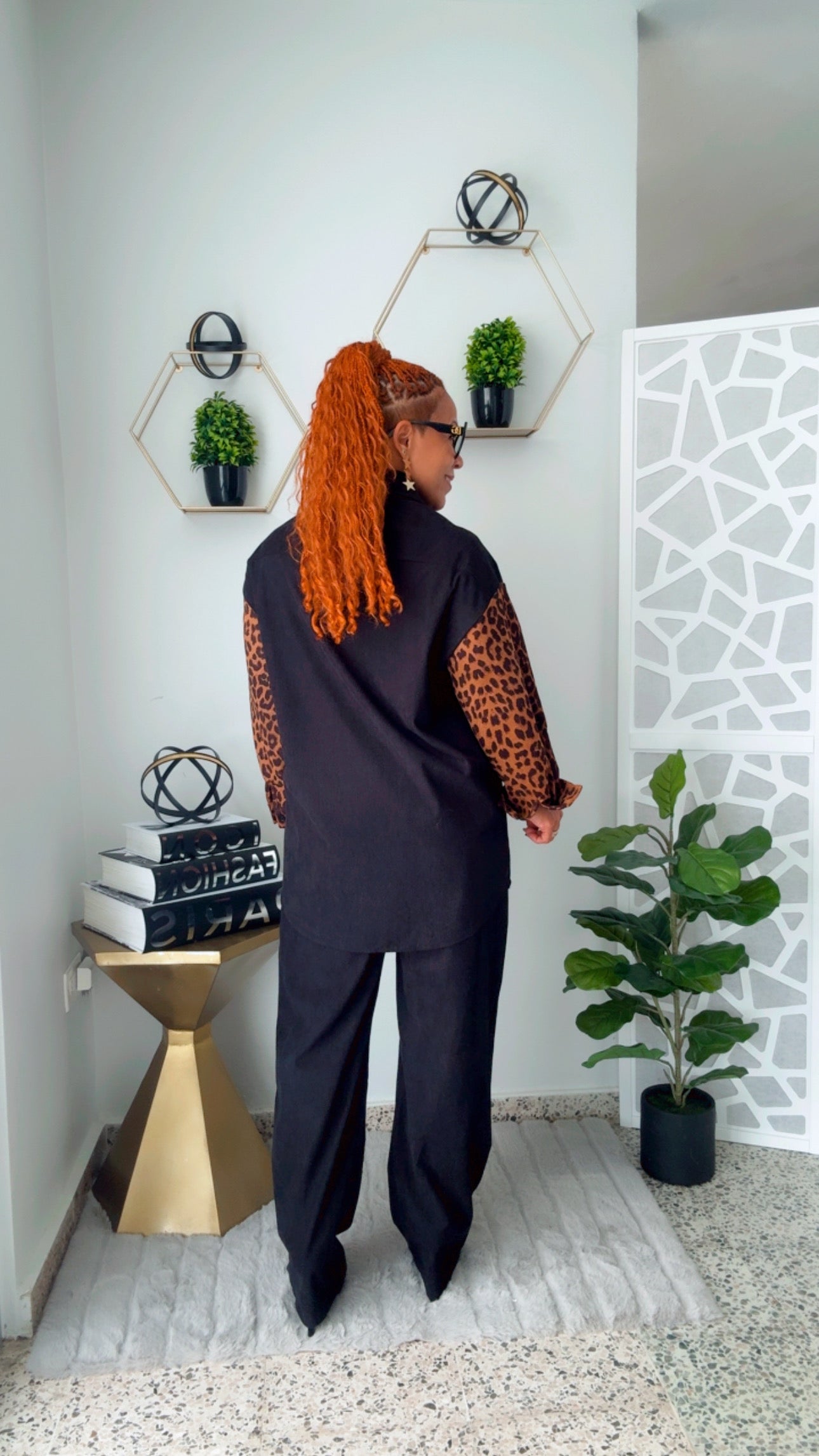 Leopard Corduroy Set