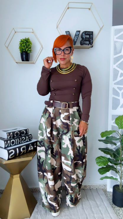 Military Barrel Pant ( Include Belt)- Open Pre-Order 1 Week