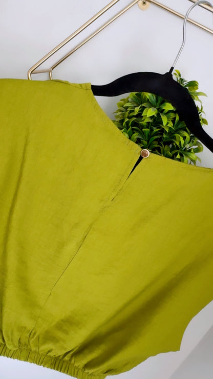 Santorini Olive Skirt Set