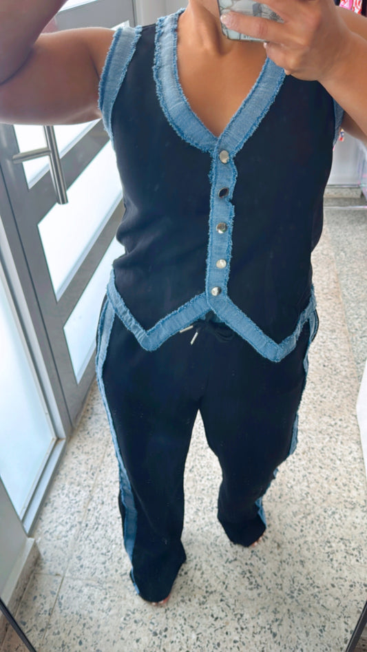 Black Tracksuit Set