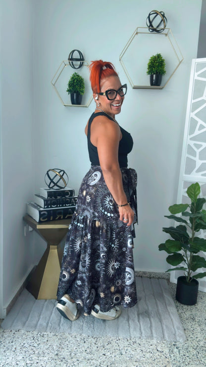 Cosmic Wrap Around Skirt