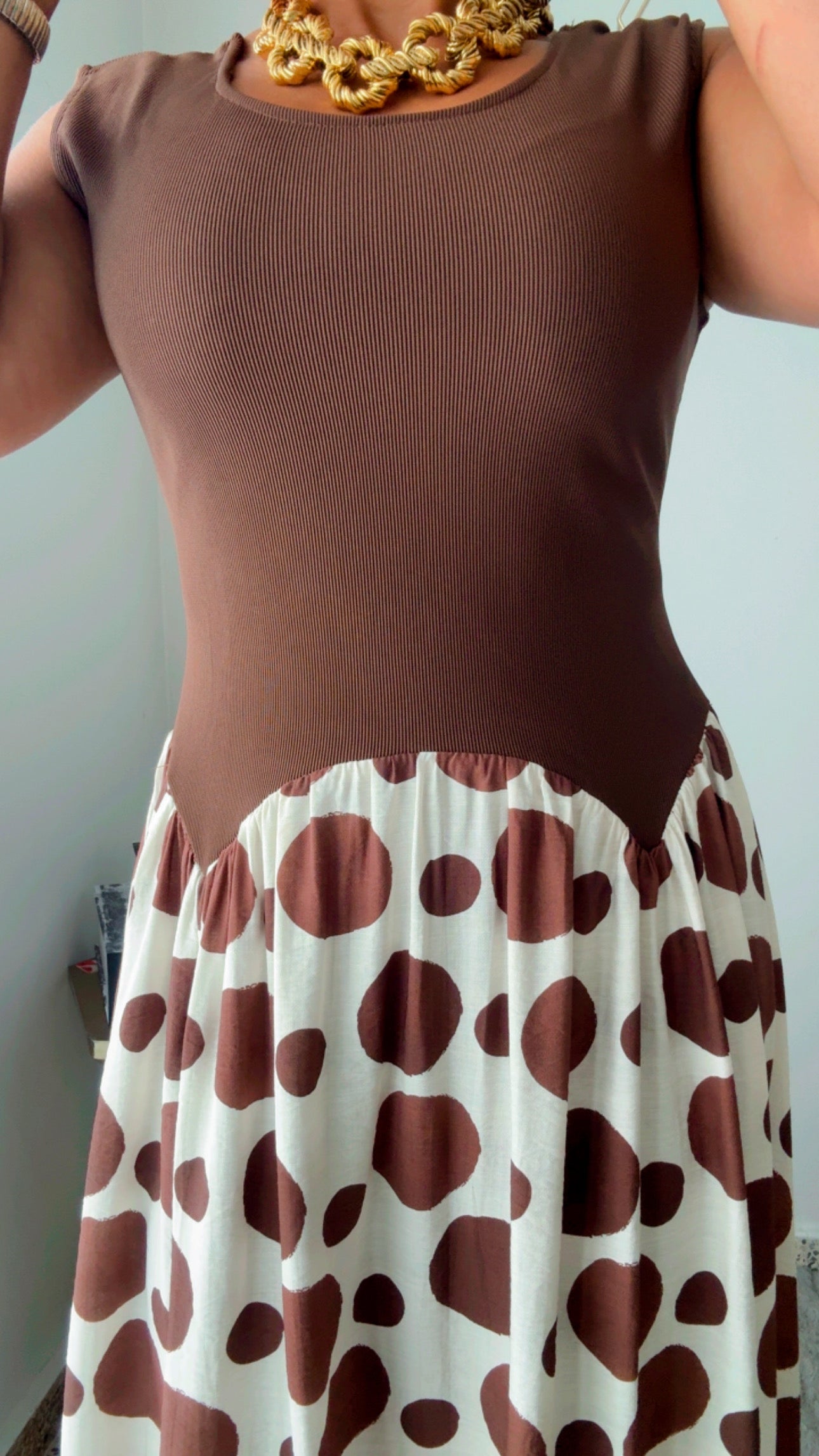 Chocolate Polka Dots Dress
