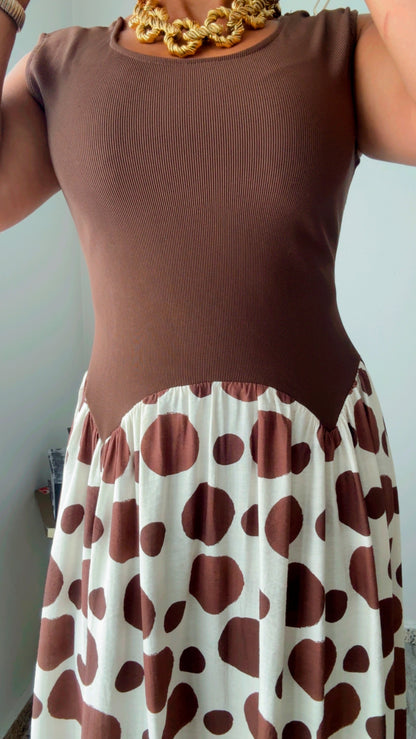 Chocolate Polka Dots Dress