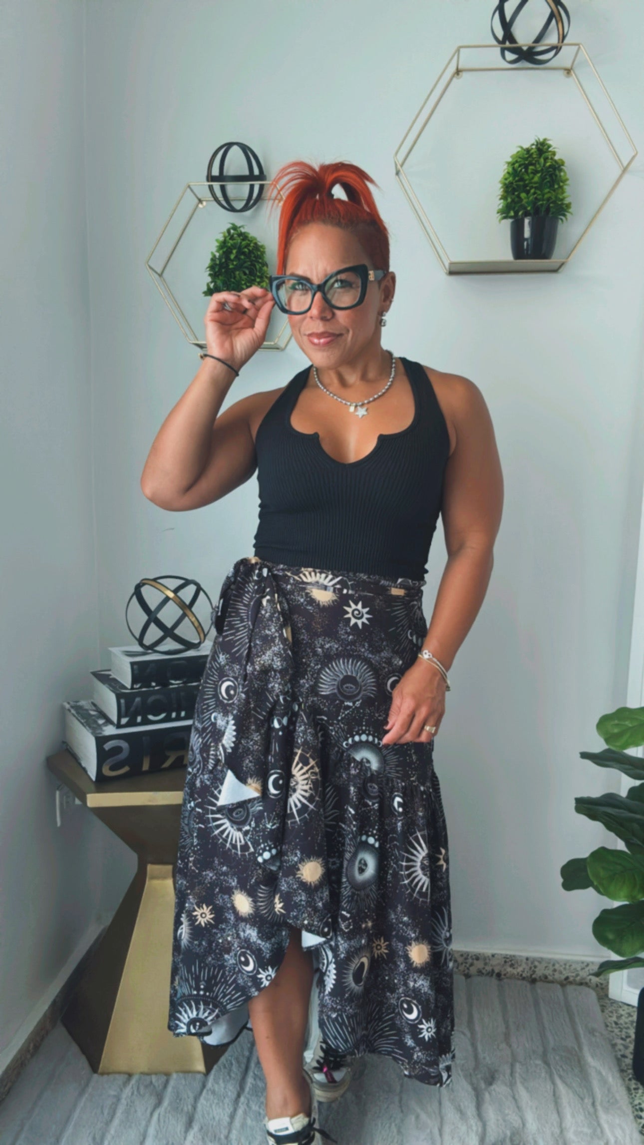Cosmic Wrap Around Skirt