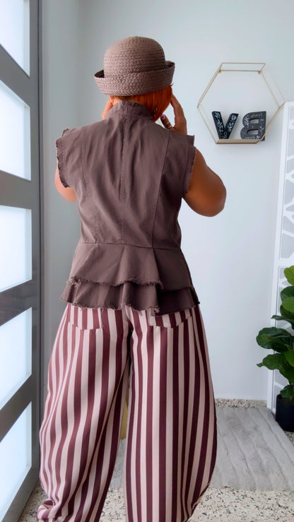 Brownie Barrel Stripes Pant