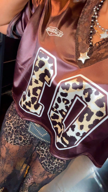 Leopard #01 Crop Top Jersey