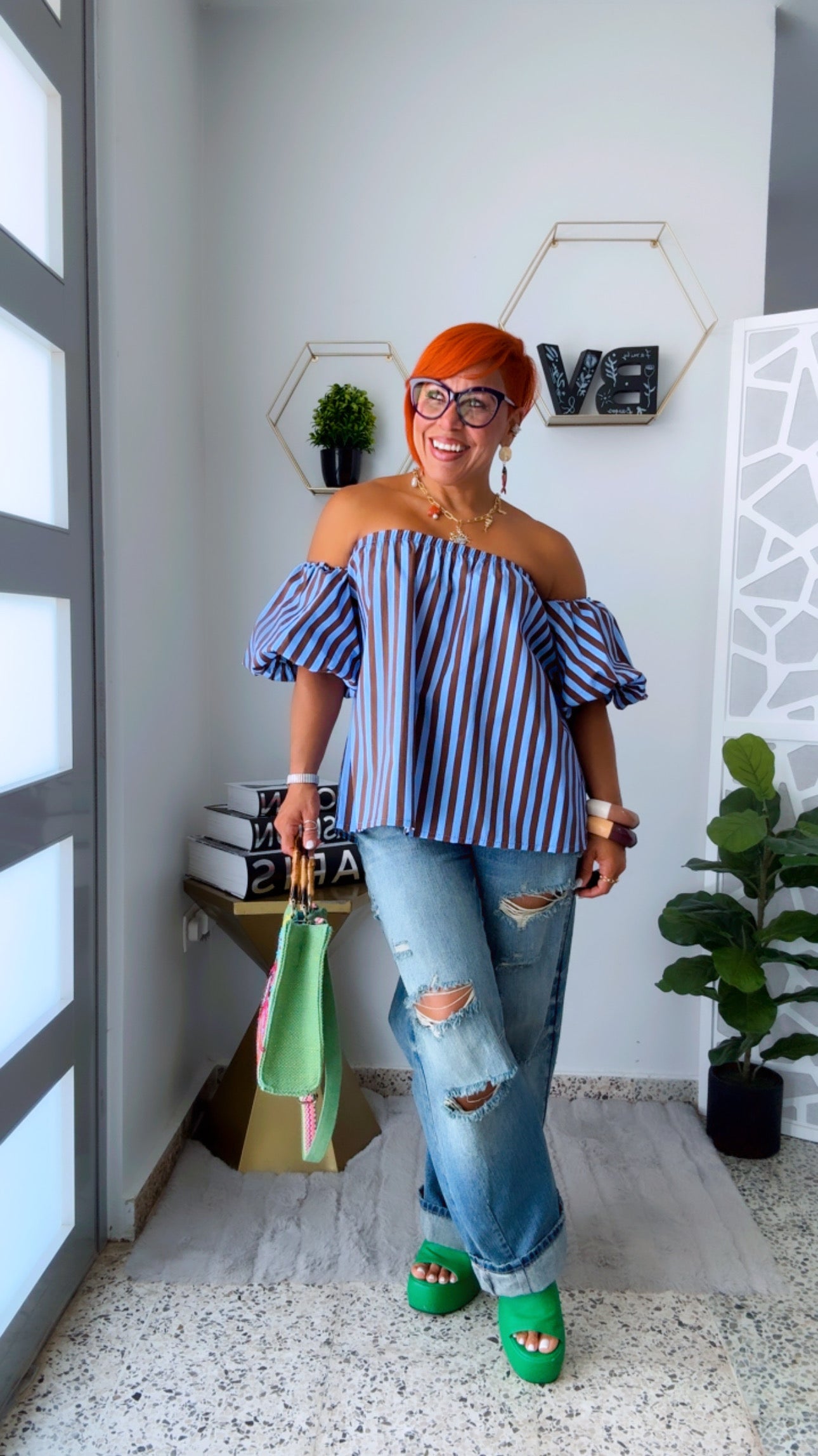 Barcelona Off-Shoulder Top - Italy