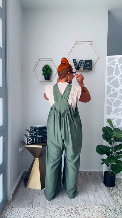 Olive Oversized Jumpsuit