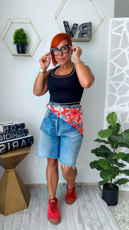 Scarf - Pañuelo - Top 🇵🇷 (4 en 1) - ROJO