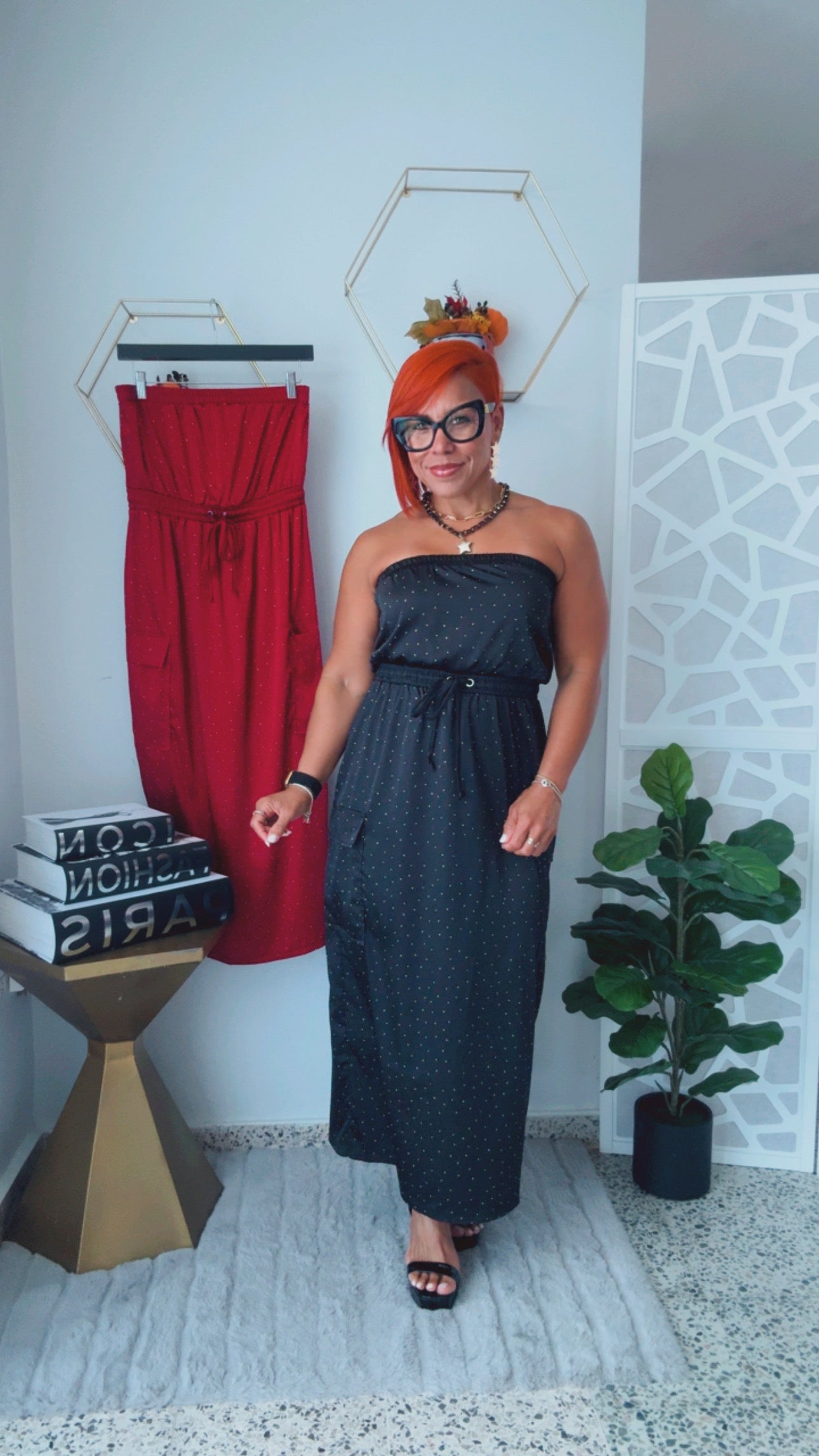 Black Strapless Dress