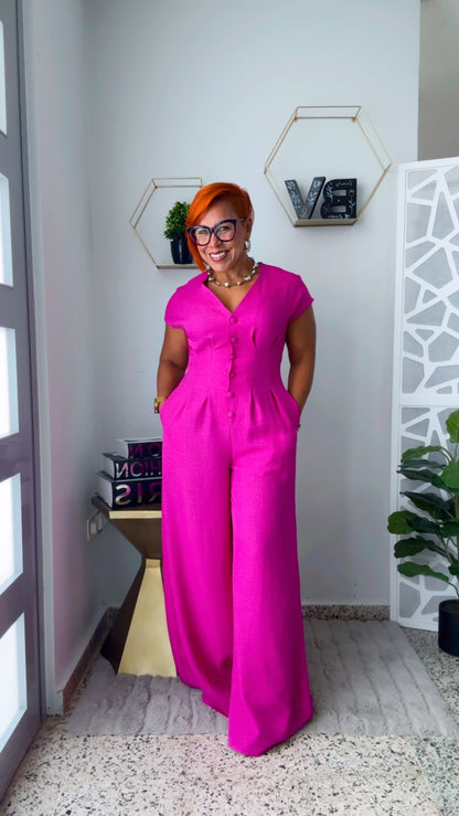 Magenta Jumpsuit