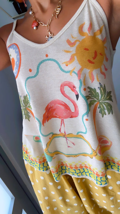 Flamingo Bliss Top