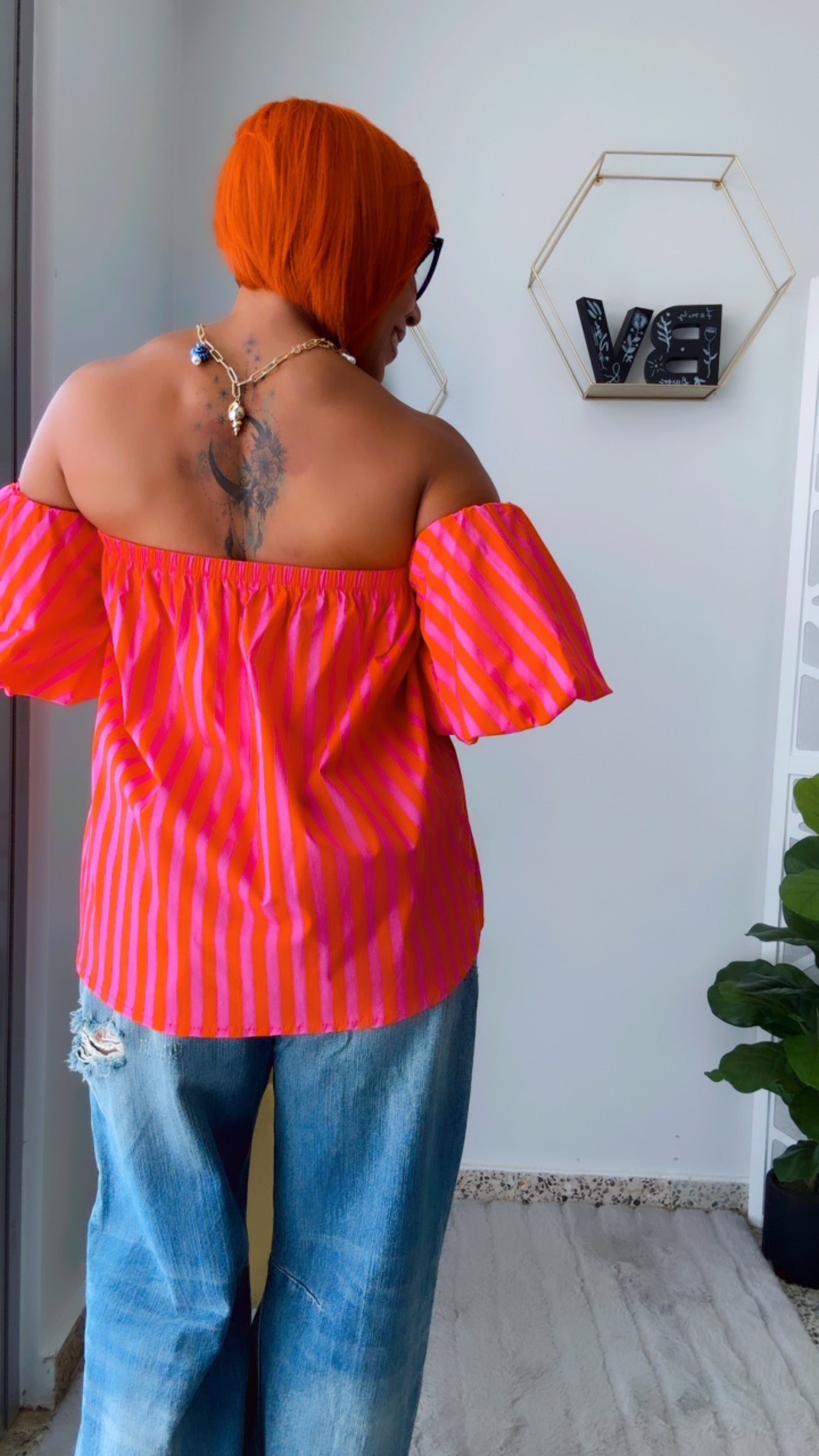 Flamingo Off-Shoulder Top - Italy