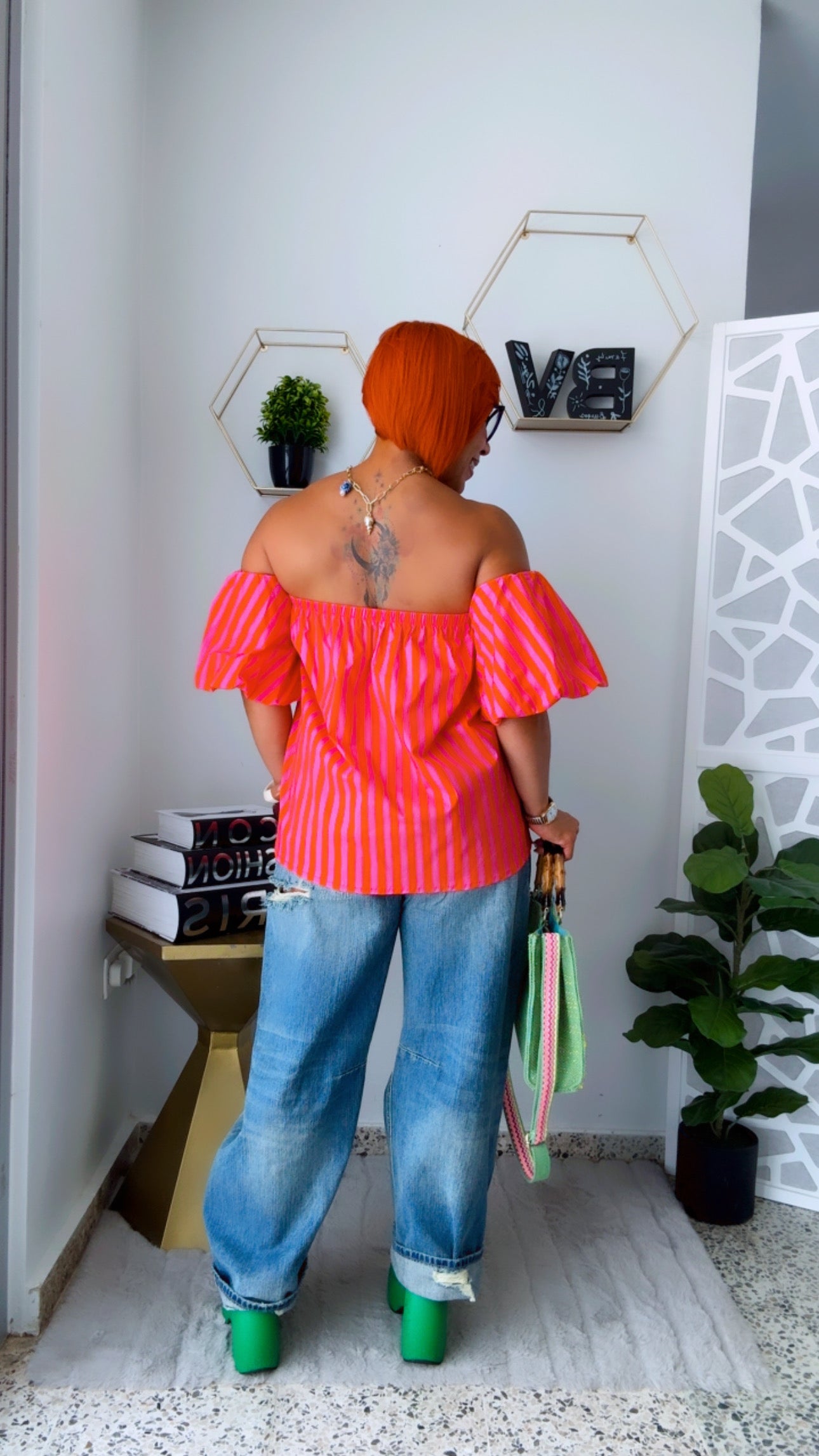 Flamingo Off-Shoulder Top - Italy