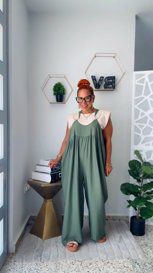 Olive Oversized Jumpsuit