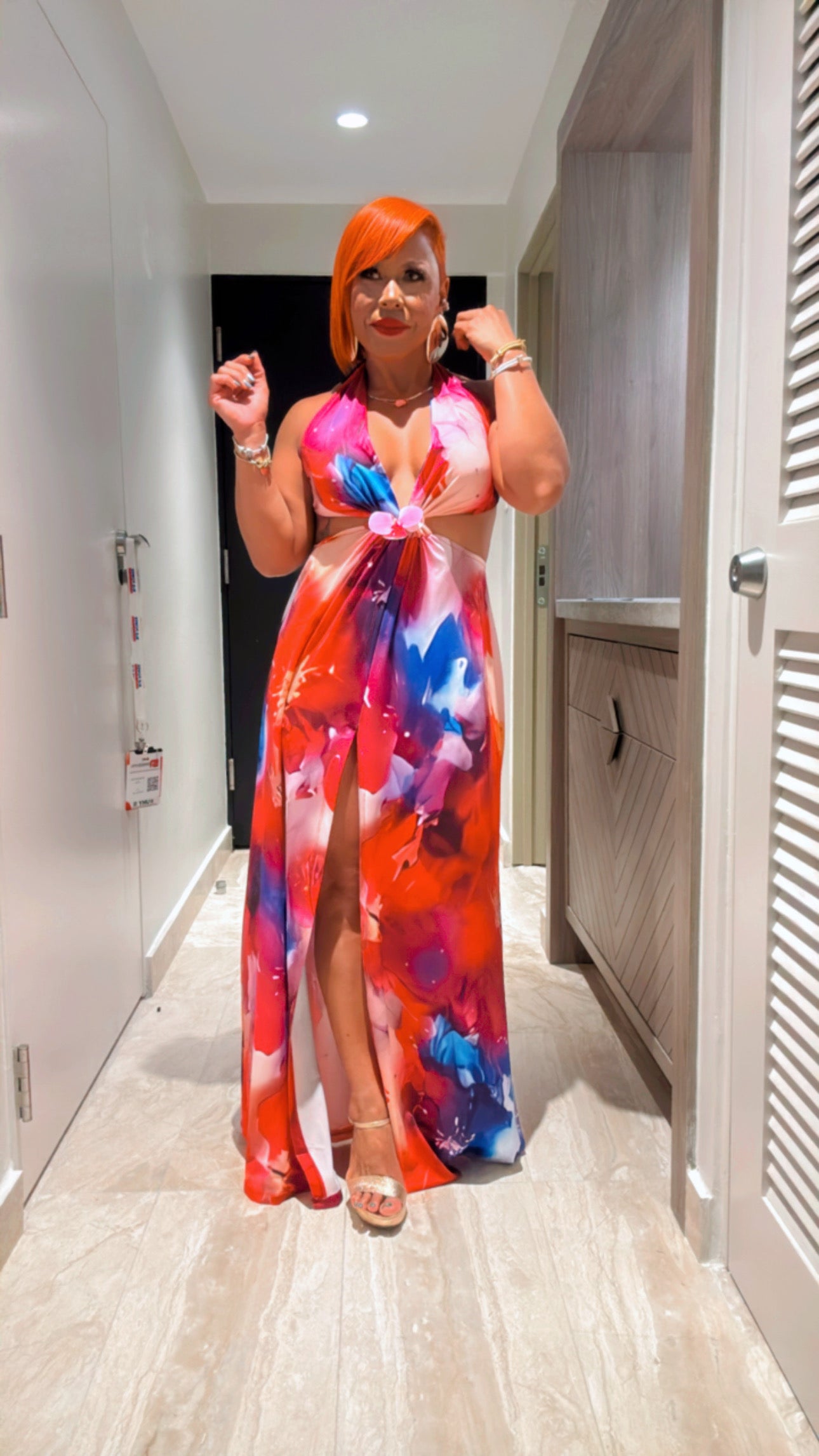 Orchid Cut-out Maxi Dress