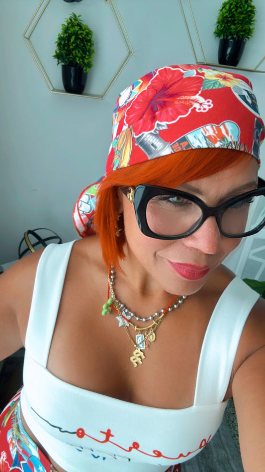 Pañuelo Rojo / Scarf estampado PR 🇵🇷