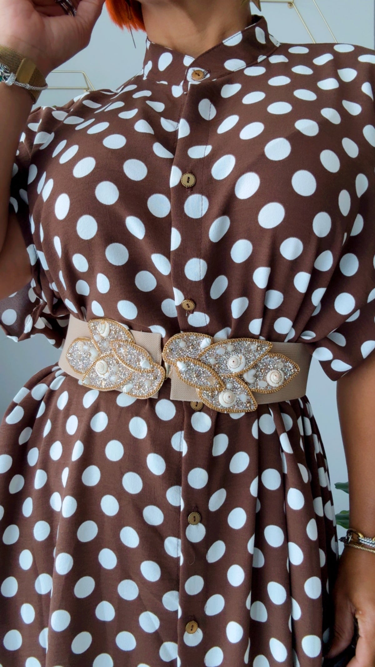 Chocolate Polka Dots Dress