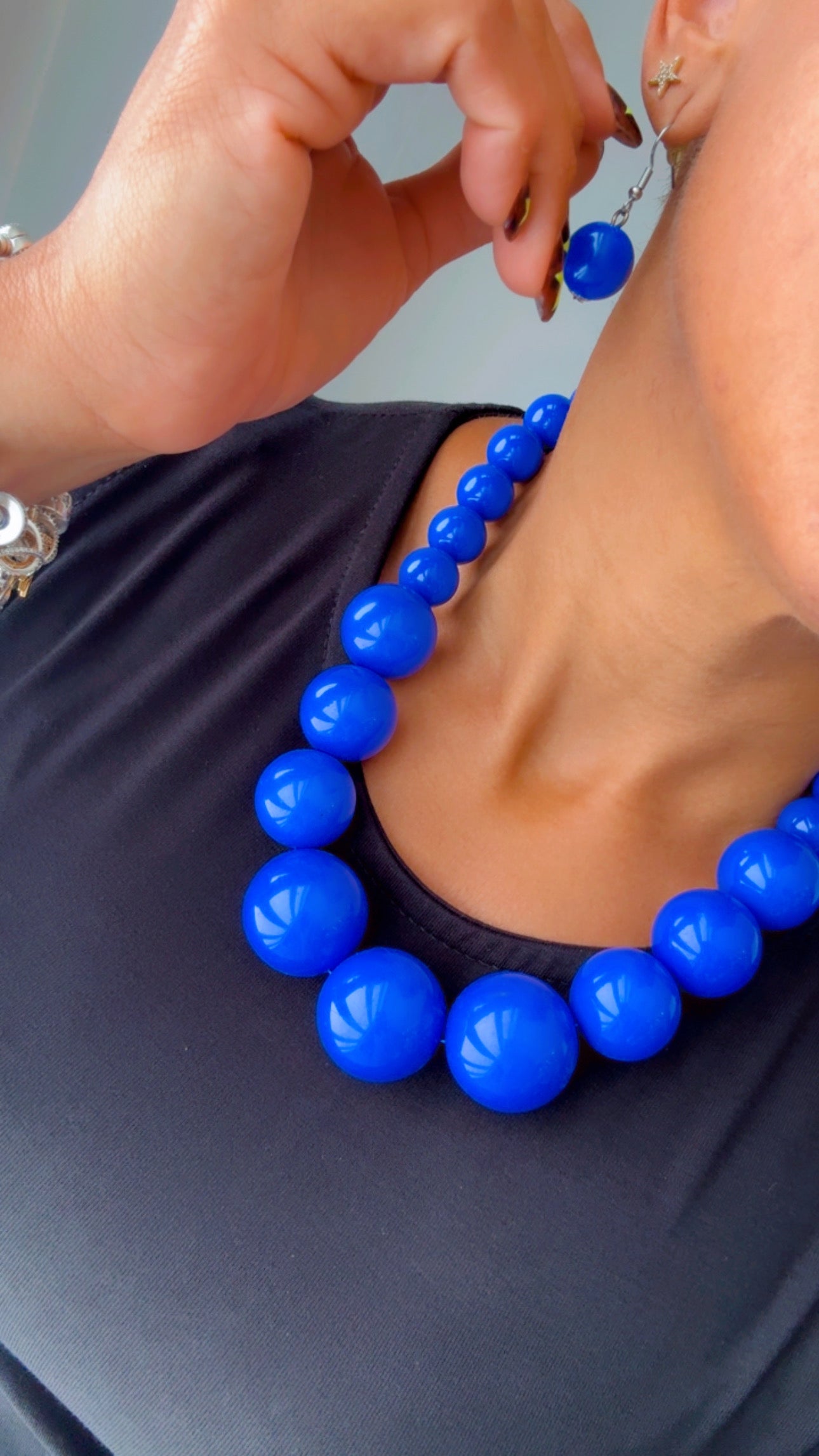 Cobalt Statement Necklace