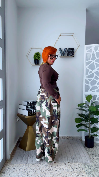 Military Barrel Pant ( Include Belt)- Open Pre-Order 1 Week