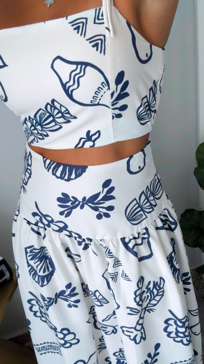 Santorini Skirt Set