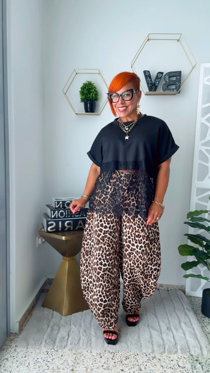 Leopard Barrel Pant 🇮🇹 - RESTOCK