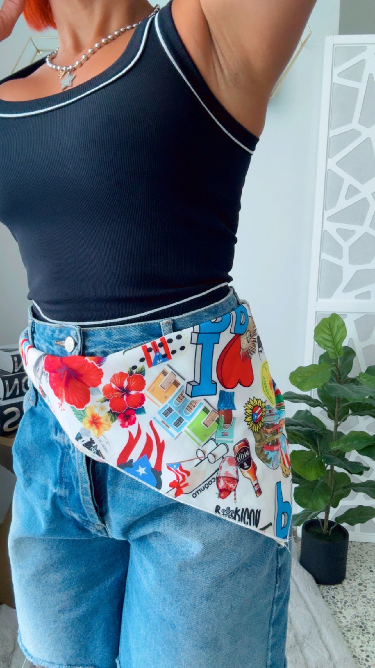 Scarf - Pañuelo - Top 🇵🇷 (4 en 1) - BLANCO