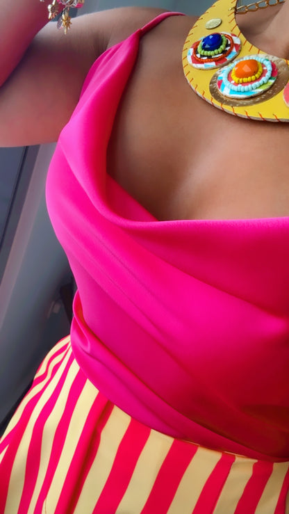 Hot Pink Satin Cami