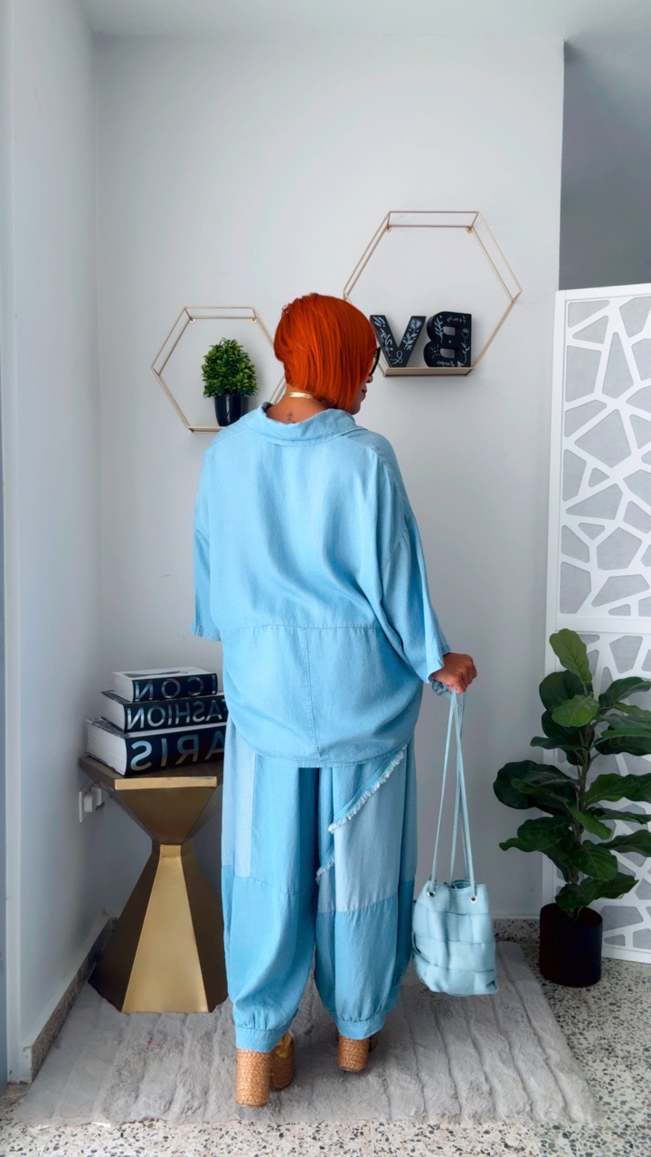Oceana Light Blue Denim Set