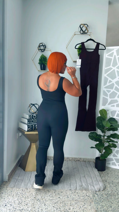 Athleisure Jumpsuit - Black