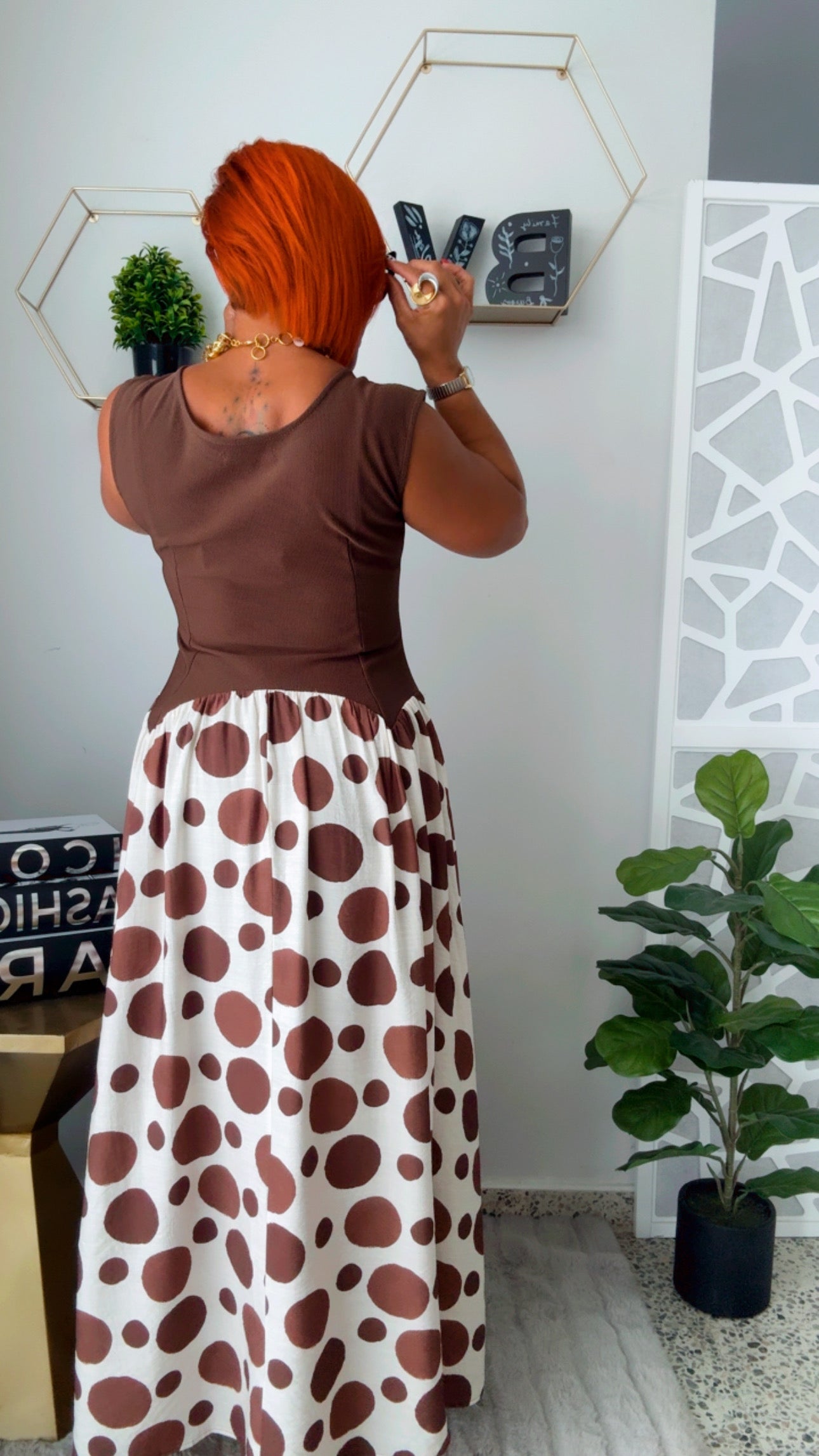 Chocolate Polka Dots Dress