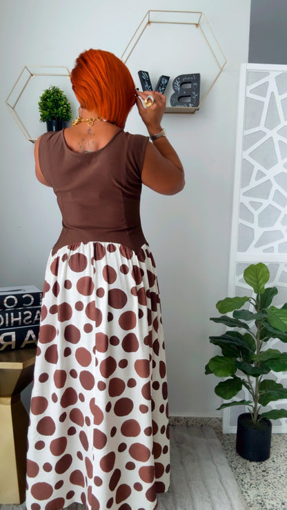 Chocolate Polka Dots Dress
