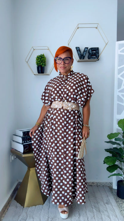 Chocolate Polka Dots Dress