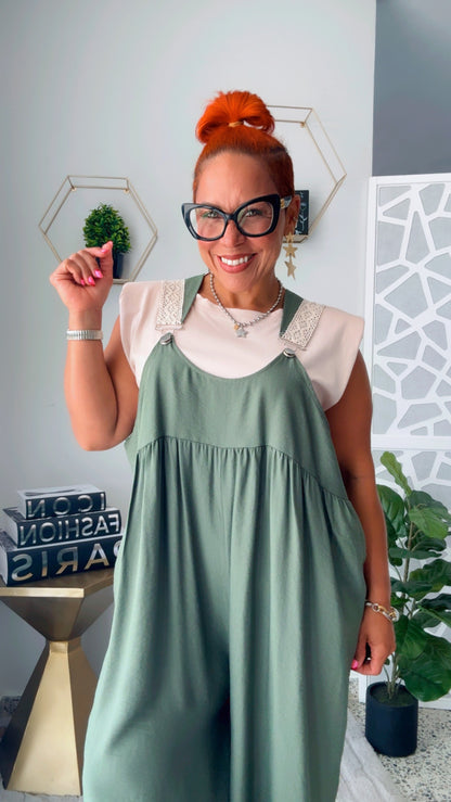Olive Oversized Jumpsuit