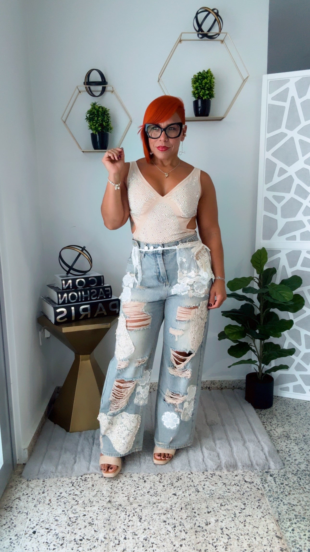 Ripped & Lace Jeans