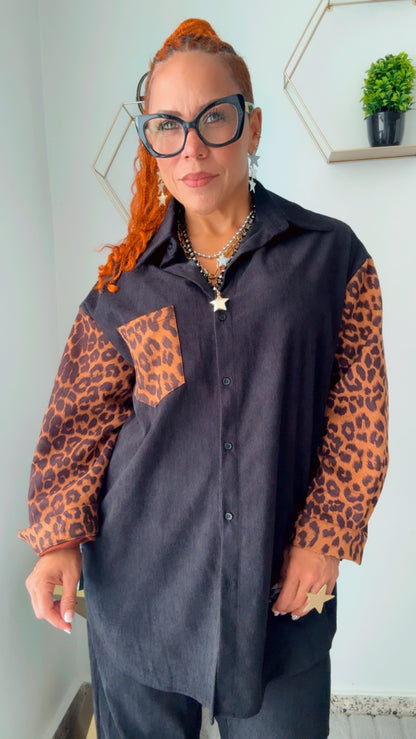 Leopard Corduroy Set