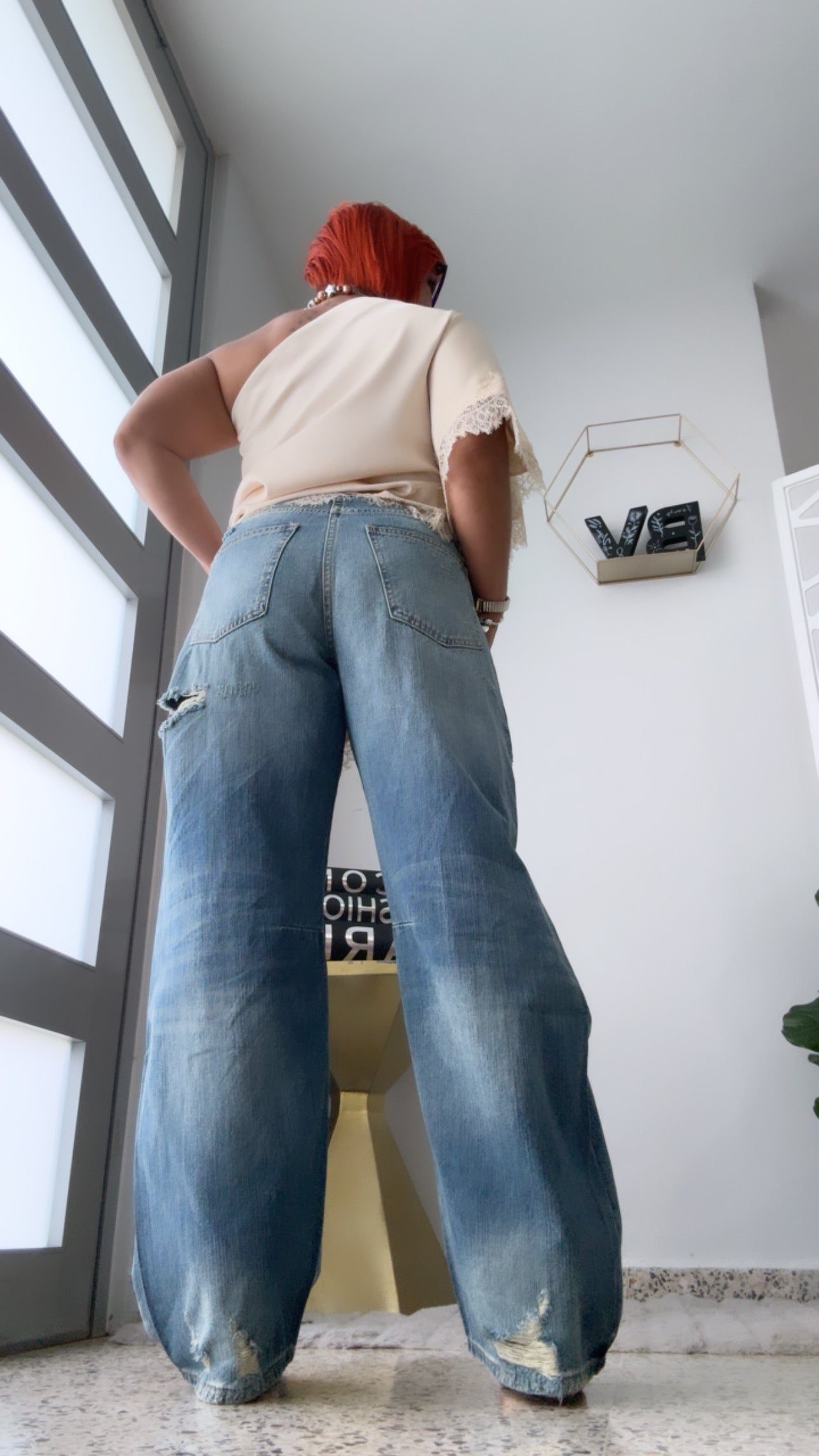 Vintage Wash Distressed Jean