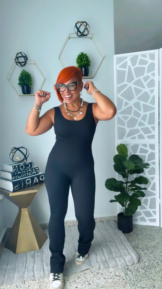 Athleisure Jumpsuit - Black